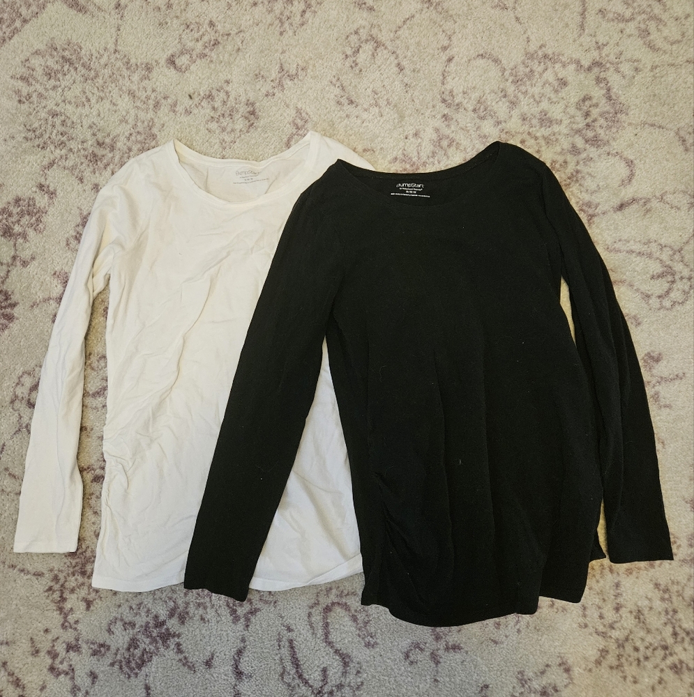 Motherhood maternity long sleeve shirts